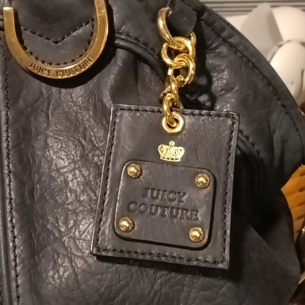 EUC Vintage Juicy Couture Large Leather Satchel Bag - Picture 2 of 11